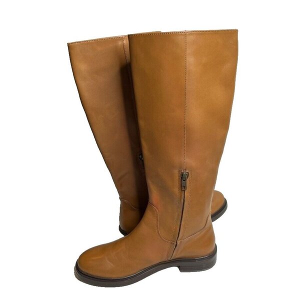 Madewell $298 The Drumgold Boot Extended Calf in Sepia Leather Size 9 NN039 - Picture 8 of 16